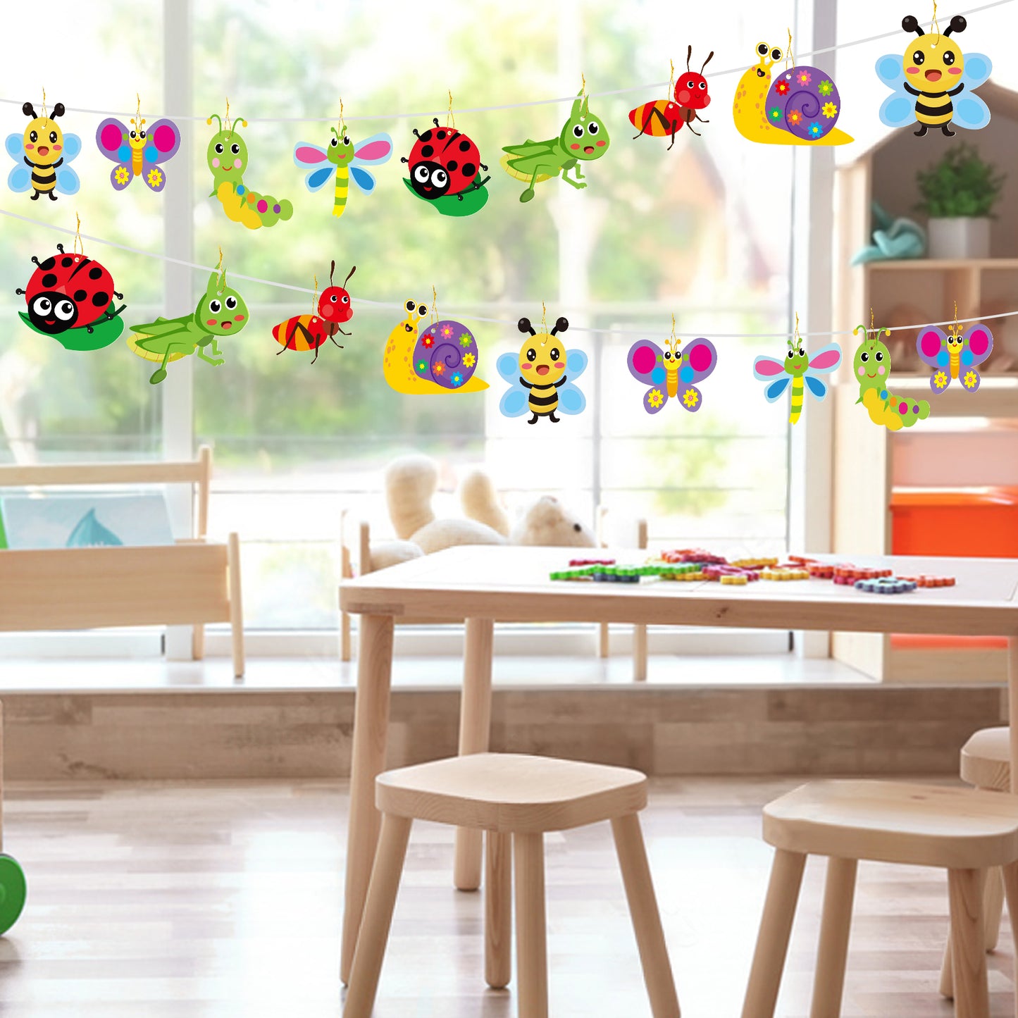 HubirdSall 32 Pack Bugs Craft Kits for Kids with Spring Summer DIY Bug Snails Ants Sticker for School Classroom Early Education Insect Art Craft for Party Favor Decorations Game Activities Gifts